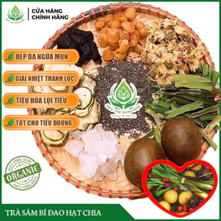 ✅[HÀNG CAO CẤP] Trà Sâm Bí Đao Hạt Chia Set Nấu 13 Vị Thanh Nhiệt Giải Độc Mát Gan