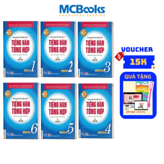 Sách - Combo Tiếng Hàn Tổng Hợp Dành Cho Người Việt Nam Tập 1 đến 6 - Giáo Trình Kèm Sách Bài Tập