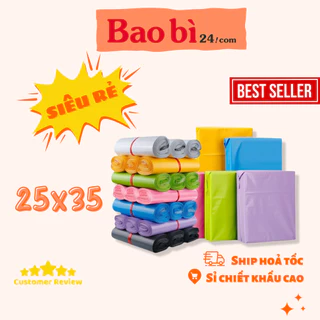 Túi đóng hàng niêm phong 25x35 - Túi gói hàng in logo [Siêu Dính Chắc] - baobi24.com