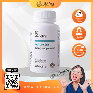 Viên bổ sung 42 vitamin & khoáng chất cho cả gia đình Xtend-life Multi Xtra 60 viên - Dr Chubby