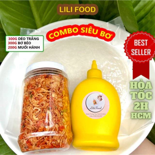 COMBO Bánh Tráng Phơi Sương SIÊU BƠ 300GR Bánh tráng phơi sương + Muối tôm hành phi-Sốt SIÊU NGON-LILIFOOD