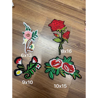 sticker thêu là ủi nhiệt hình hoa