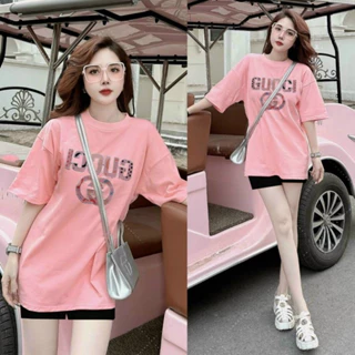 Bộ short thun cotton mịn mát họa tiết  thêu