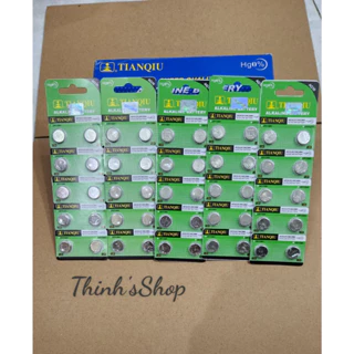 Vỉ 10 viên pin AG10 / LR1130 / LR 1130 / 389 / 189 Alkaline TIANQIU siêu rẻ