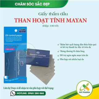 Giấy Thấm Dầu Mayan Than Hoạt Tính (100 Tờ)