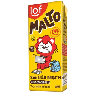 Thùng sữa LOF MALTO hương Socola, Socola Bạc Hà 180ml (48 hộp), Date mới