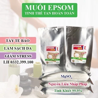 Combo 5kg Muối Epsom Salt(MgSO4) Tinh khiết 99,9% tan hoàn toàn# muối pháp