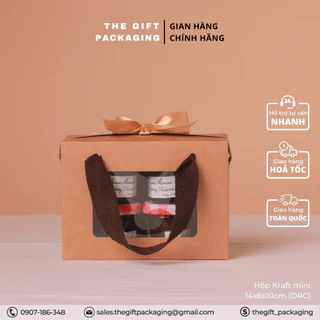 [14x6x10cm] Hộp Kraft mini đựng yến mini, gói trà detox...  - The Gift Packaging