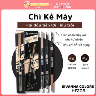 Chì Kẻ Mày Sivanna Colors Crayon Sources Automatique Eyebrow Pencil HF206