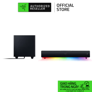 Loa Razer Leviathan V2 | PC Gaming Soundbar with Subwoofer (Loa Gaming) | THX Spatial Audio | Compact Design | Bluetooth