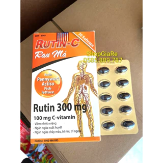 RUTIN - C rau má hỗ trợ điều trị viêm loét miệng, xuất huyết, chảy máu, trĩ ngoại trĩ nội vien