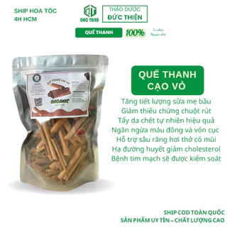 500g Quế Thanh Loại 1 Đức Thiện (Khô, Sạch, Thơm) - Hạ Đường Huyết, Detox, Pha Trà, Làm Đẹp, Giảm Đau