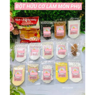 Các loại bột HỮU CƠ (ĂN DẶM) Bắp, năng, nếp,  mỳ, quế,  bánh mori...làm món phụ cho bé