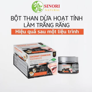 Bột than hoạt tính trắng răng Sinori , làm trắng răng hiệu quả , ngăn ngừa hôi miệng , chính hãng 50g