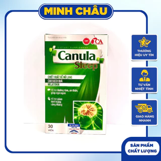 CANULA SLEEP H30V - Hỗ trợ giúp ngủ ngon, giảm tress, dưỡng tâm, an thần và tăng cường tuần hoàn máu não