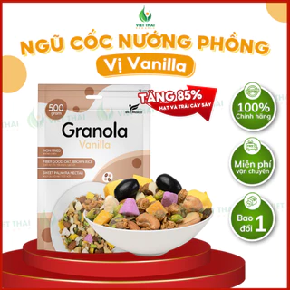 [SIÊU HOT] Ngũ Cốc Nướng Phồng Vị Vani Granola Ăn Kiêng Giảm Cân Mix Sữa Chua Sấy Befresco 500G (Việt Thái Organic)