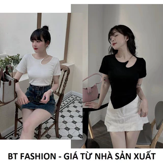 Áo Thun Vải Borip Loại 1, Mềm, Mát - BT Fashion (Phối Xích Vai)