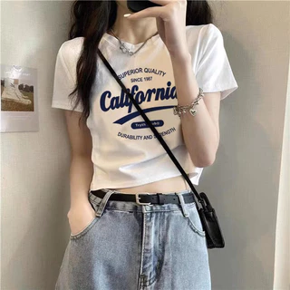 ÁO CROPTOP BASIC CALI TRƠN ĐƠN GIẢN BG