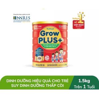 SỮA BỘT NUTI GROWPLUS ĐỎ LON 1.5KG