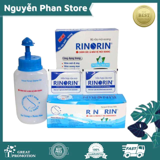 Bộ Rửa Mũi Xoang RINORIN và 30 gói Muối