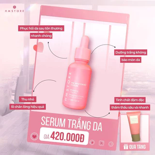 [ Quà tặng kèm body vip mini 20g ] SERUM TRẮNG DA PHỤC HỒI HM STORE MẪU BAO BÌ MỚI