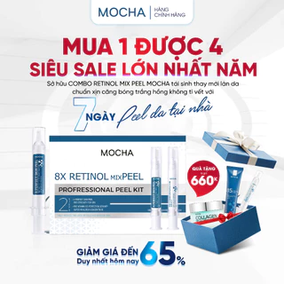 Peel Da Mocha Retinol Mix Peel Siêu Vi Tảo , Combo Peel Tại Nhà Mua 1 Được 4 [ CHÍNH HÃNG }