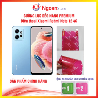 Cường lực dẻo Nano cho điện thoại Xiaomi Redmi Note 12 4G - Ngoan Store