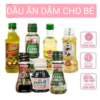 Gia vị ăn dặm, Hạt nêm, nước tương, dầu ăn, nước mắm cho bé ăn dặm 6m+