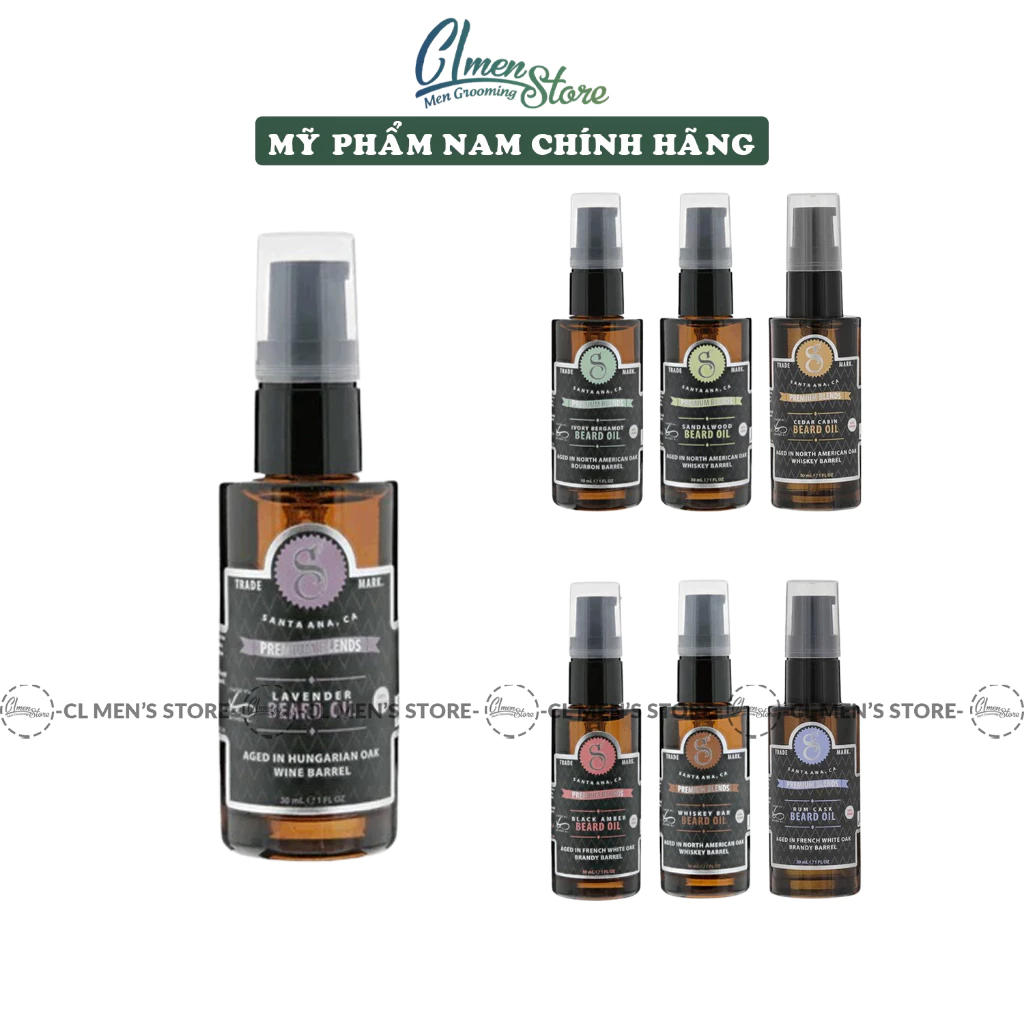 Dầu dưỡng râu Suavecito Premium Blend Beard Oil – 30ml (6 mùi hương)