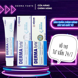 Derma Forte 15g - Gamma, Bản Thường / Advanced, Gel Giúp Giảm Mụn Trứng Cá, Ngừa Thâm, Mờ Sẹo, Da Dầu, Da Mụn