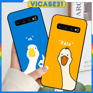 Ốp SamSung S10 - S10 Plus - S10 5G In Hình VỊT Dễ Thương Cute