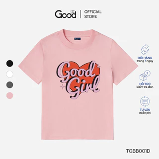 Áo Phông Nữ THE GOOD "Goodgirl" 4 Màu Basic, Áo Baby Tee Cổ Tròn Form Fit Chất Liệu Cotton Co Giãn