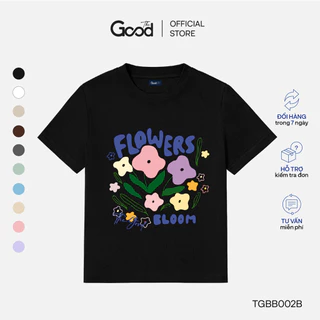 Áo Thun Nữ THE GOOD "Flowers" Chất Cotton Co Giãn Họa Tiết Hoa Lá, Áo Baby Tee 10 Màu Đa Dạng Dễ Phối Đồ