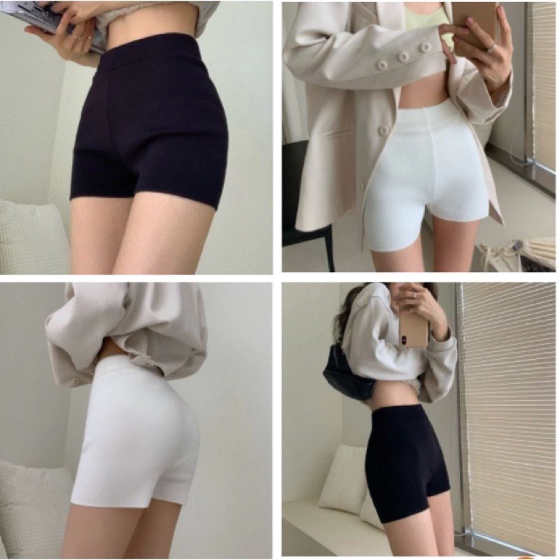 Quần đùi Biker Short nữ nâng mông vải co giãn nhiều màu