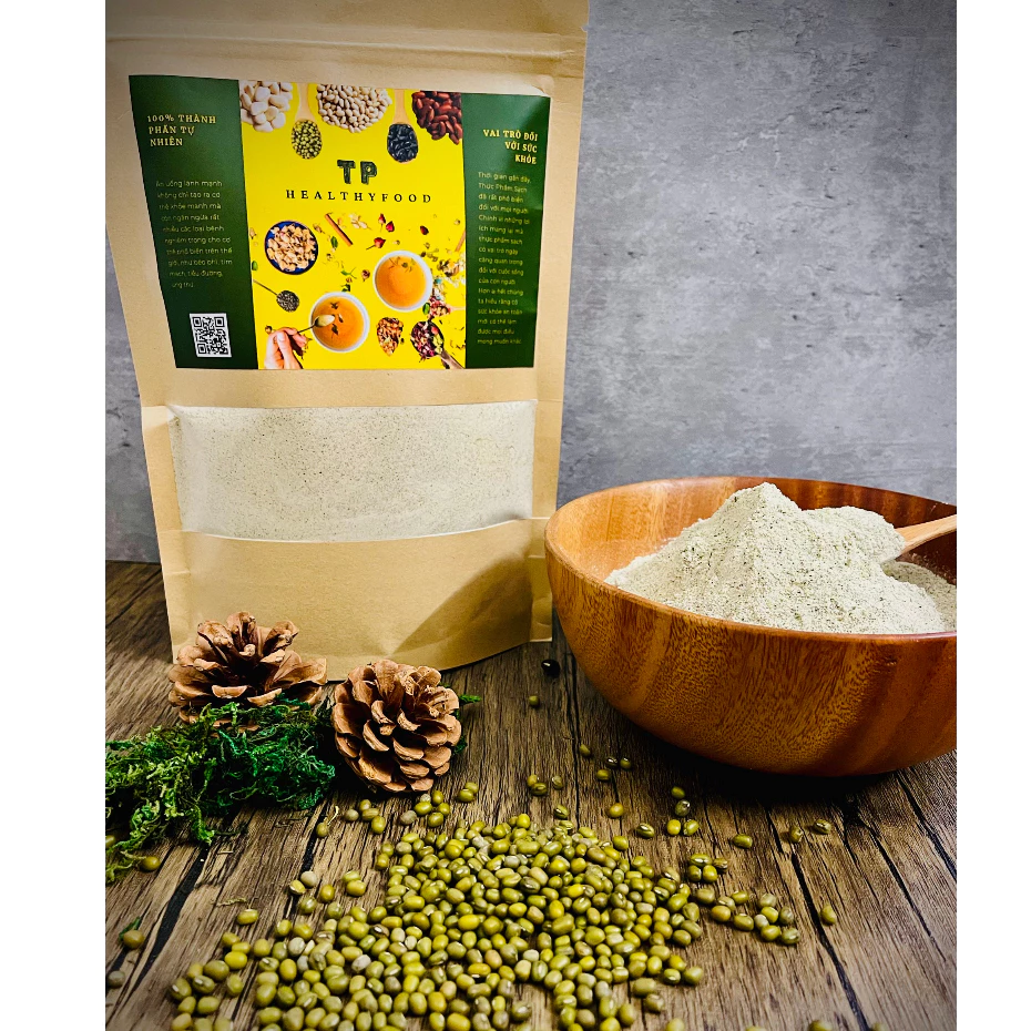 BỘT ĐẬU XANH RANG CHÍN NGUYÊN CHẤT 100% - BỘT ĐẬU XANH RANG PHA UỐNG DINH DƯỠNG