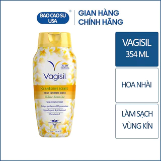 Dung dịch vệ sinh phụ nữ Vagisil 354ml hương hoa Nhài - Hàng nhập Mỹ [Chính Hãng]