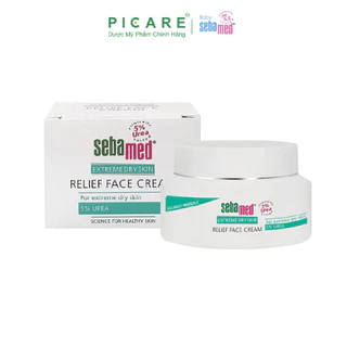 Kem dưỡng ẩm dành cho da khô, nhạy cảm Sebamed Extreme Dry Skin Relief Face Cream 5% Urea 50ml