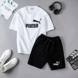 Bộ quần áo thể thao nam puma trắng