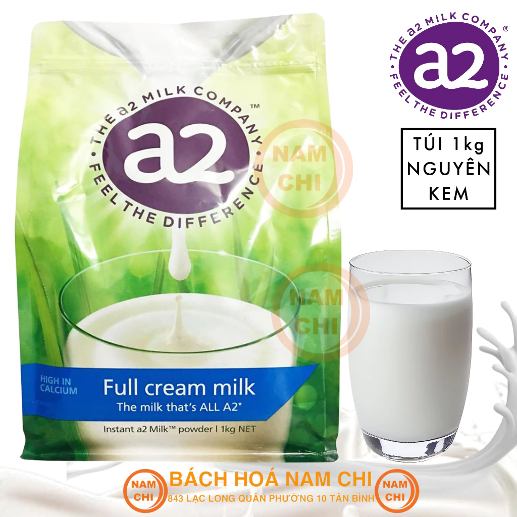 [HSD 03/2025] Sữa Bột A2 NGUYÊN KEM 1kg - Chính Hãng Úc