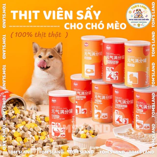 Thịt Sấy Khô Real Meat Cho Chó Mèo, Đồ Ăn Vặt Dinh Dưỡng Cho Thú Cưng - Vị Độc Lạ, 100% Thịt Tươi Hộp 120g