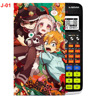 Decal - hình dán Máy tính CASIO fx570, fx580, ...Jinbaku Shounen Hanako-Kun (41 mẫu khác nhau)