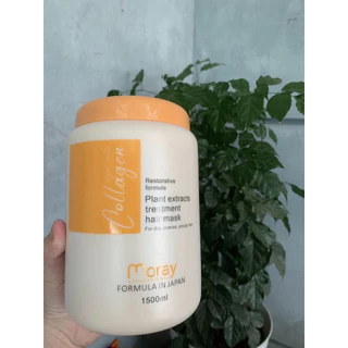 Kem Dầu Hấp ủ Xả tóc Collagen Moray 1500ml phục hồi tóc khô xơ và hư tổn siêu tiết kiệm cho Salon _ Camy Shop68