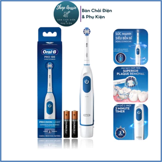 Máy Đánh Răng Pin Oral-B Precision Clean - Đầu Chải Làm Sạch Chính Xác, Dùng pin AA, Hẹn Giờ 2-Phút