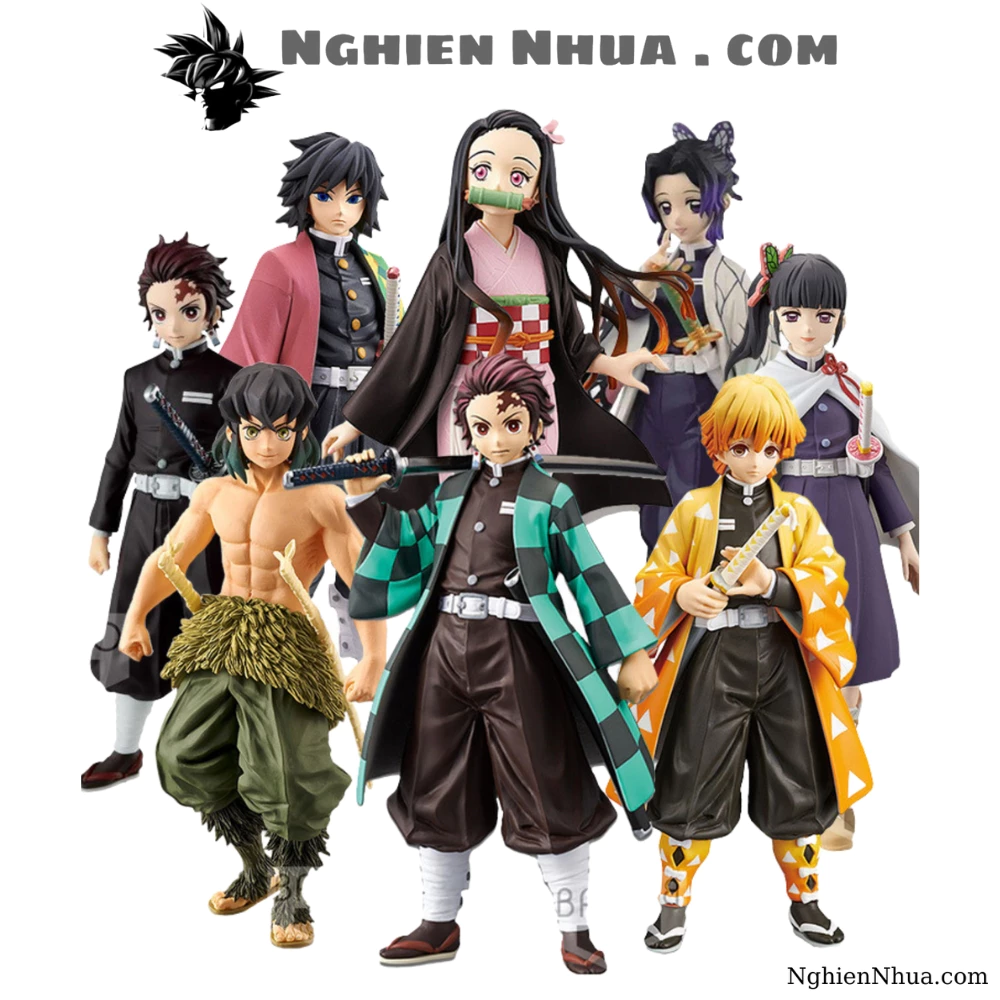 Mô hình Kimetsu no Yaiba bộ nhân vật - Figure Kimetsu No Yaiba - Có Vỏ Hộp màu