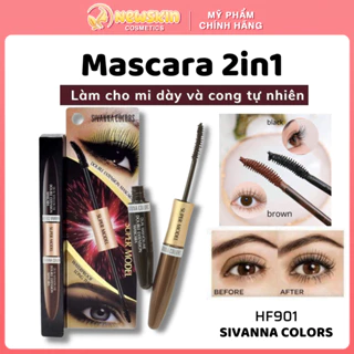 Mascara Hai Đầu Nối Mi Sivanna Colors Super Model Waterproof Long Thick HF901