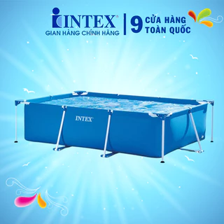 Bể bơi khung kim loại chữ nhật INTEX chính hãng, nhiều kích thước