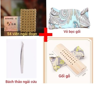 Gối kê cột sống ngải cứu bằng gỗ.Gối gỗ cứu ngải nâng đỡ cột sống cổ, thắt lưng, kê chân