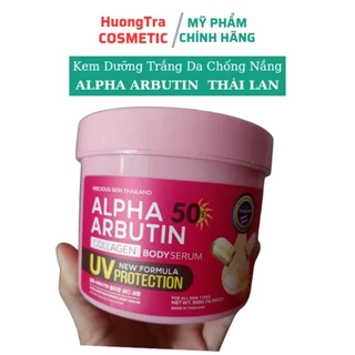 Kem dưỡng trắng chống nắng body Alpha Arbutin Collagen SPF50 - Thái Lan