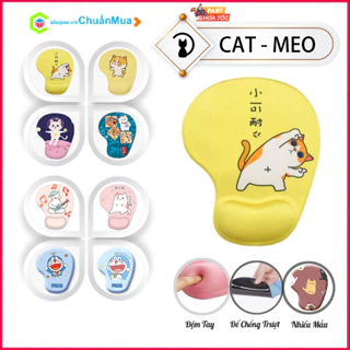 Bàn Di Lót Chuột Có Đệm Tay Mouse Pad 3D SILICON Cat Cute Game ( Đồ Kê Có Mút ĐỆM TAY Chống Mỏi Hình Mèo giá rẻ )