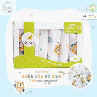 Khăn sữa sợi tre cao cấp thương hiệu Luxry mềm mịn cho bé